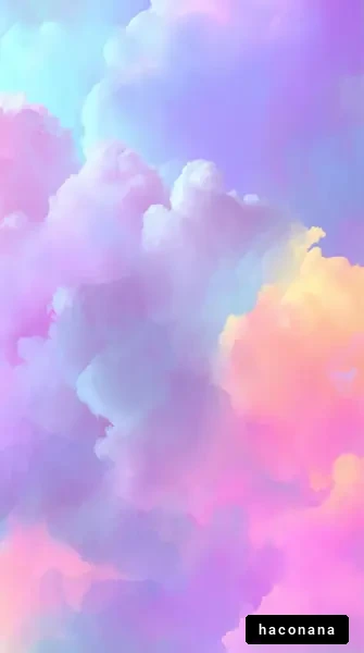 鮮やかな雲の模様