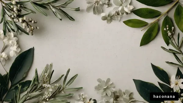 植物のフレームデザイン
