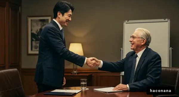 ビジネスシーンでの握手